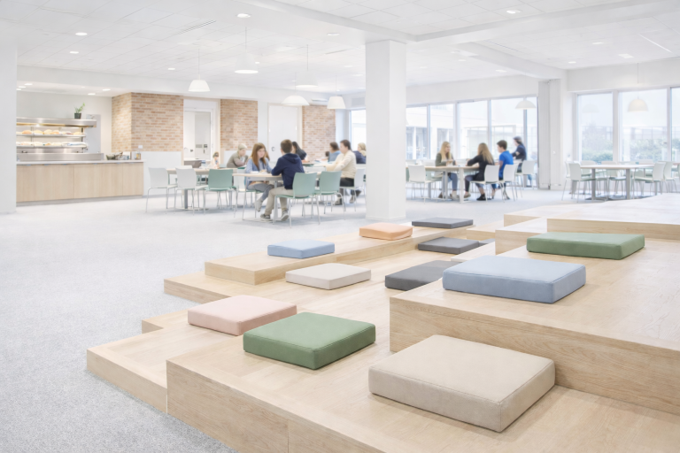 Kantine-inrichting binnen een Gezonde School