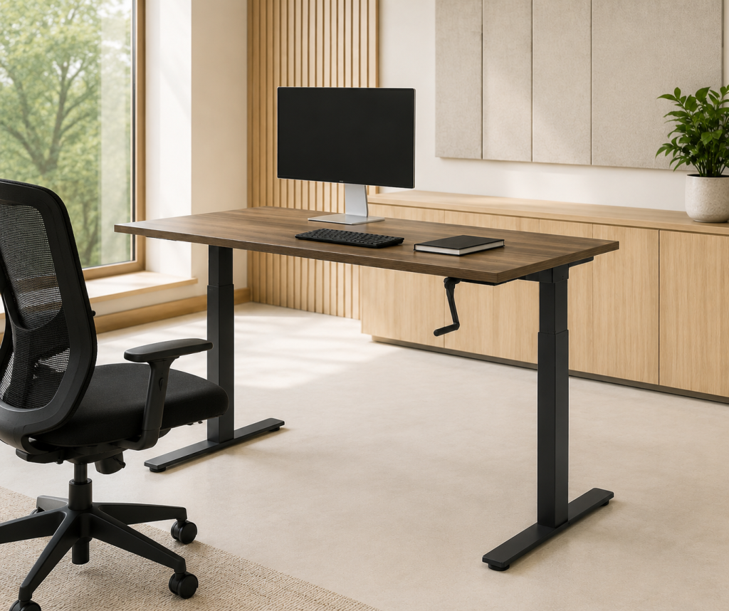 verstelbaar bureau zonder stroom