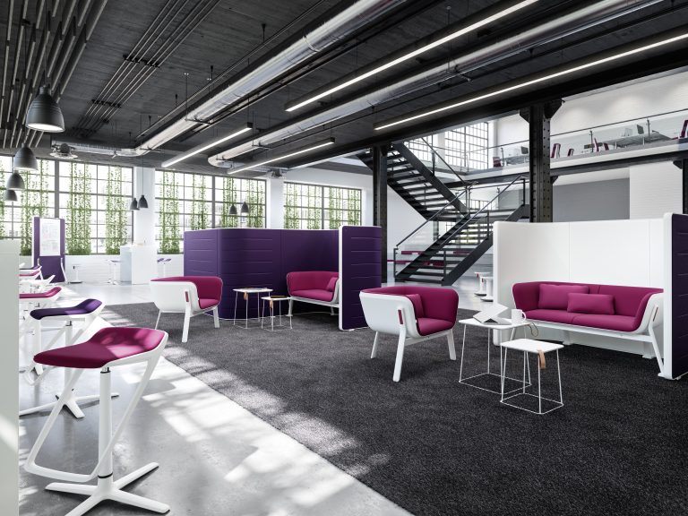 Modulaire kantoorinrichting voor flexibele werkplekken