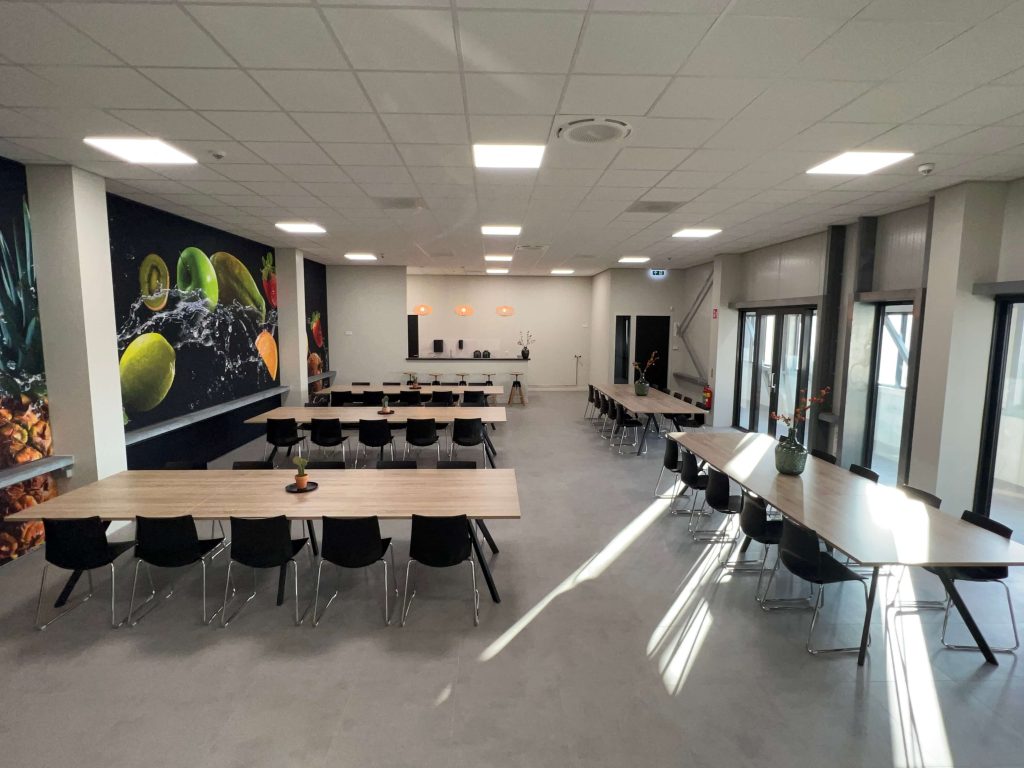 Kantine met fotobehang