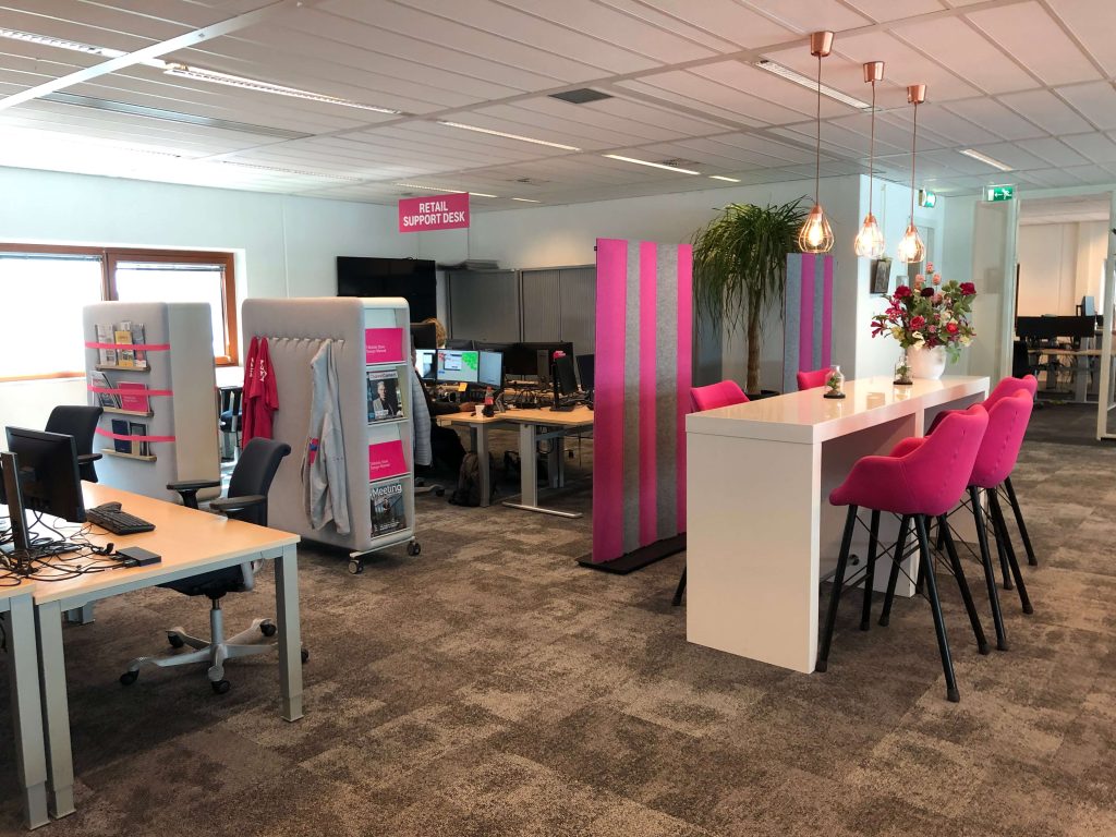 Afdeling met akoestische producten