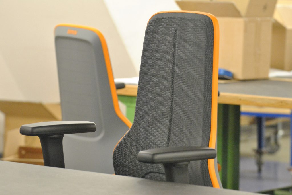 Sterke industriestoel stof Supertec
