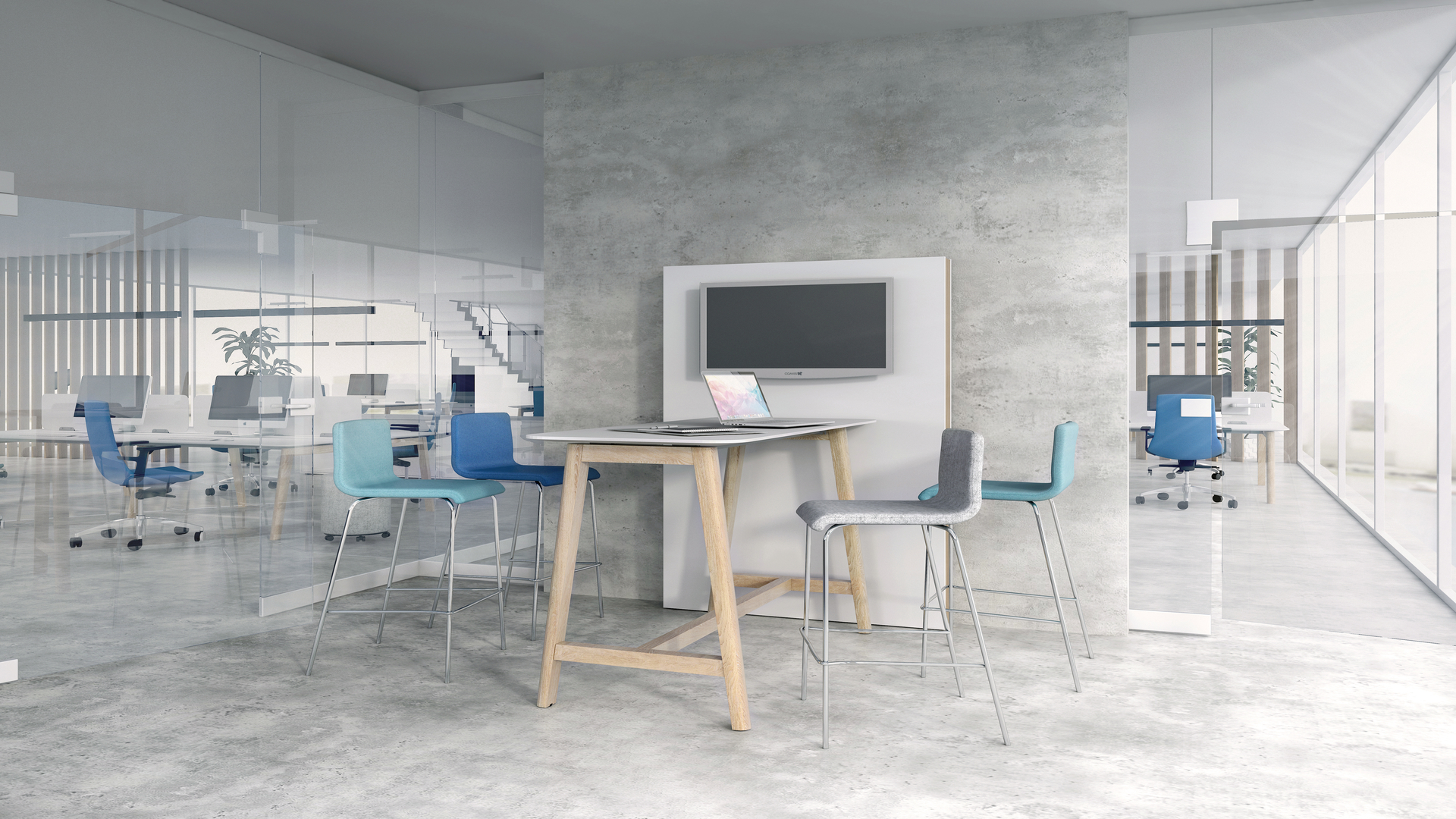 Kantinetafel Nova Wood - Afbeelding 2