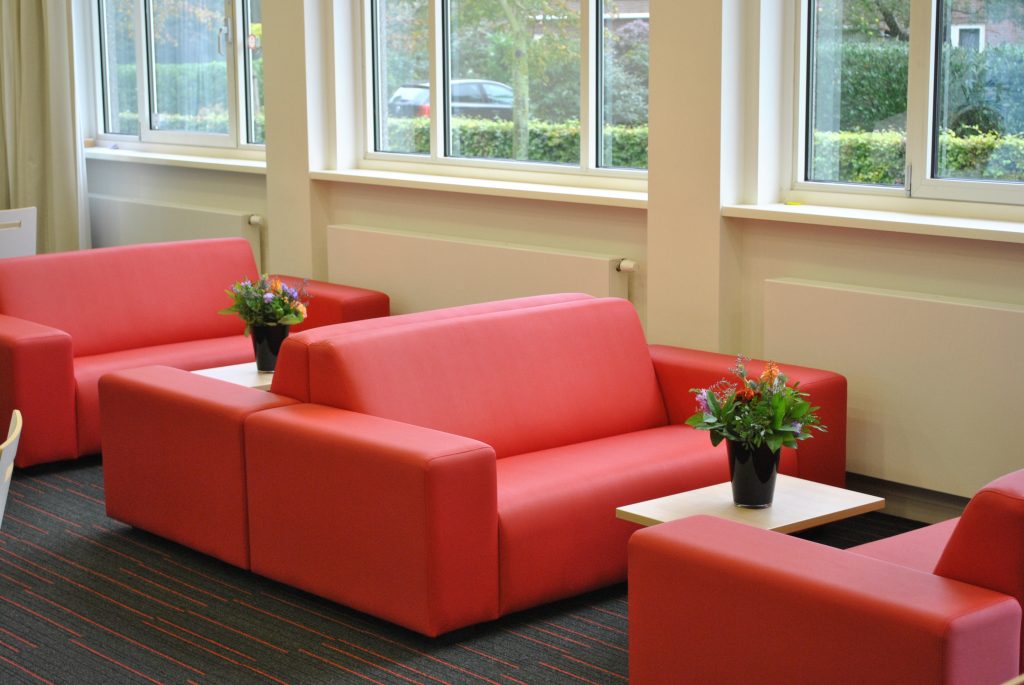 Rode loungebanken Luna