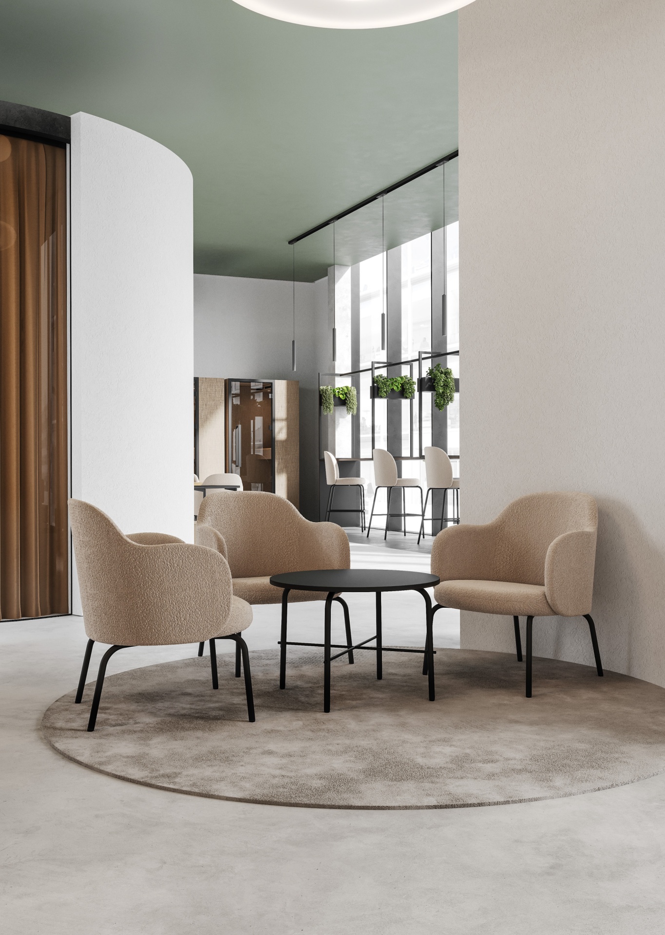 Wachtruimte flos loungestoelen