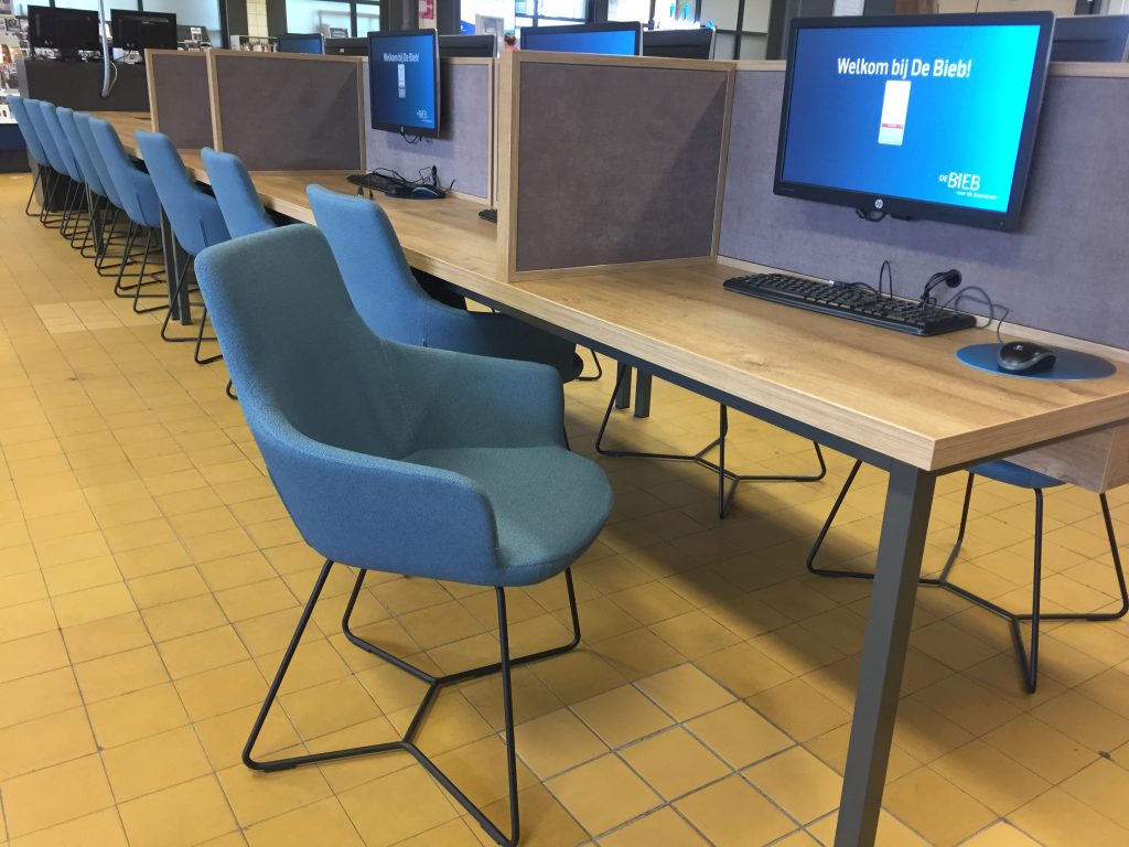 Computerplekken in de Bieb