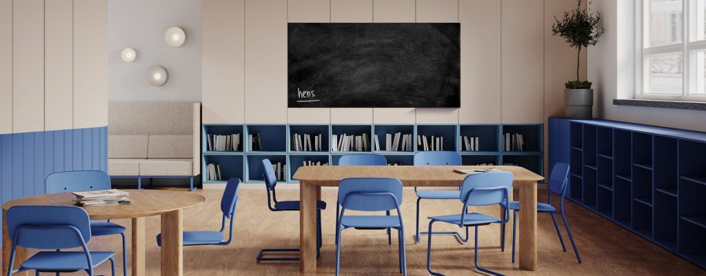 School bibliotheek inrichting