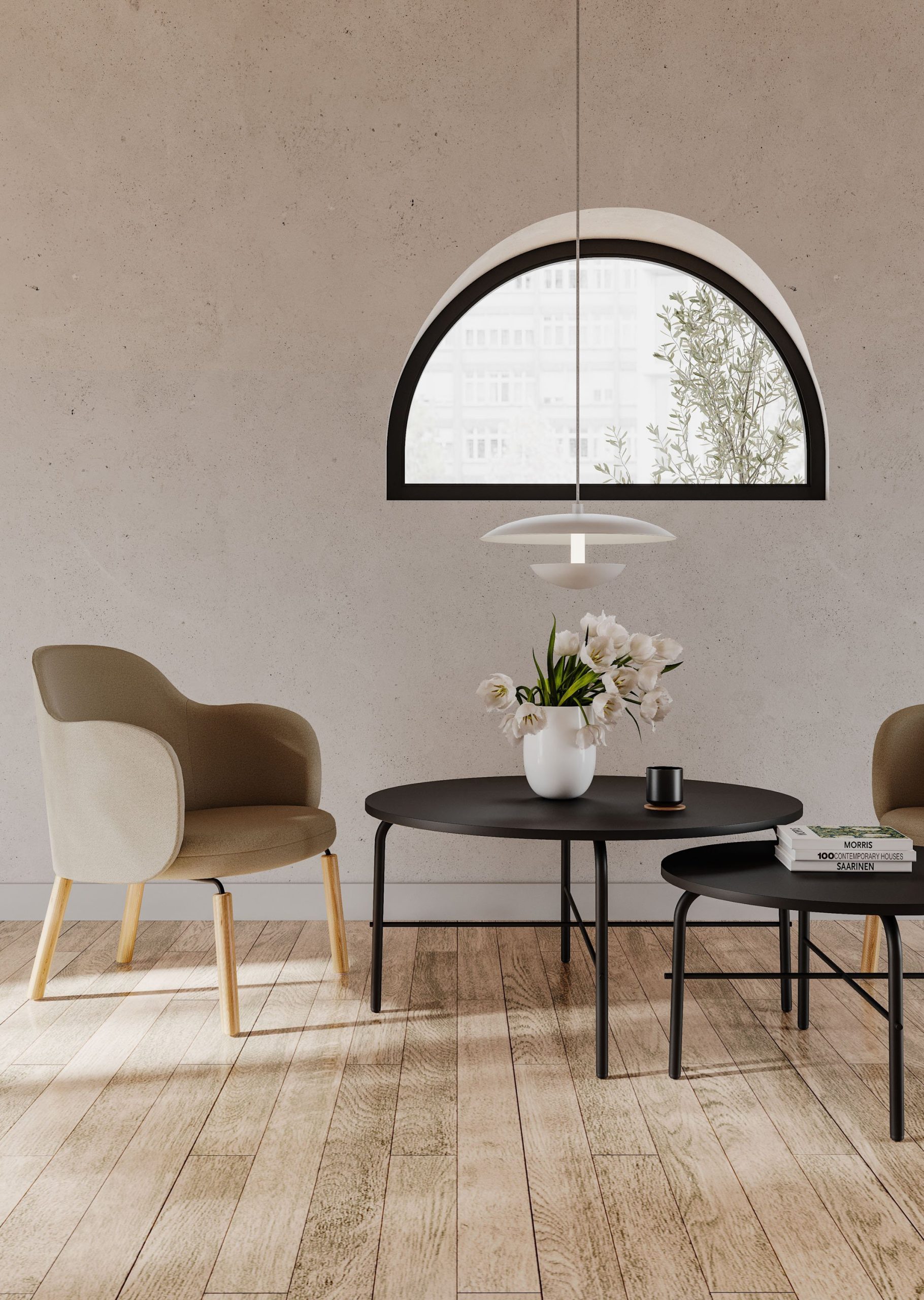 Stoel Flos 4-poot hout - Afbeelding 5