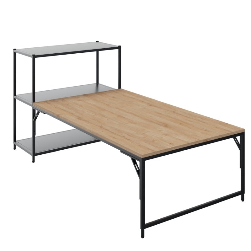Flexwall met lage aanbouwtafel