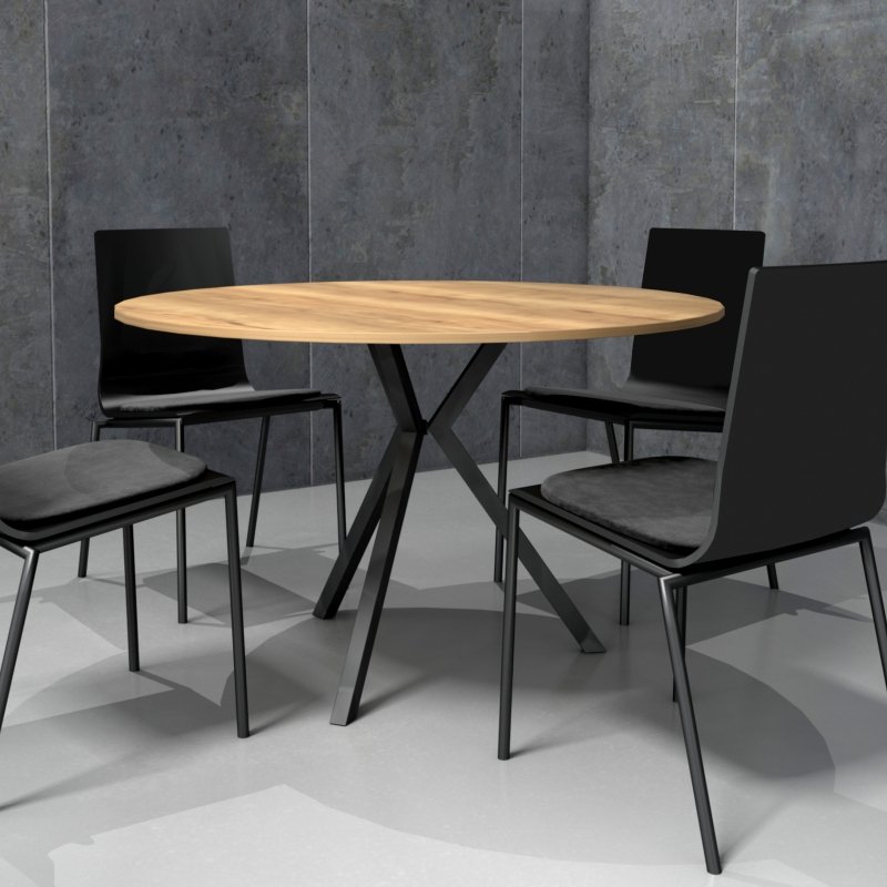 Industriële ronde tafel Cube