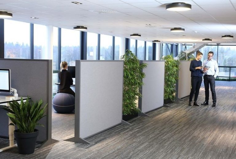 Akoestische werkplek Block akoestisch scherm - akoestische oplossing kantoor - mv kantoor