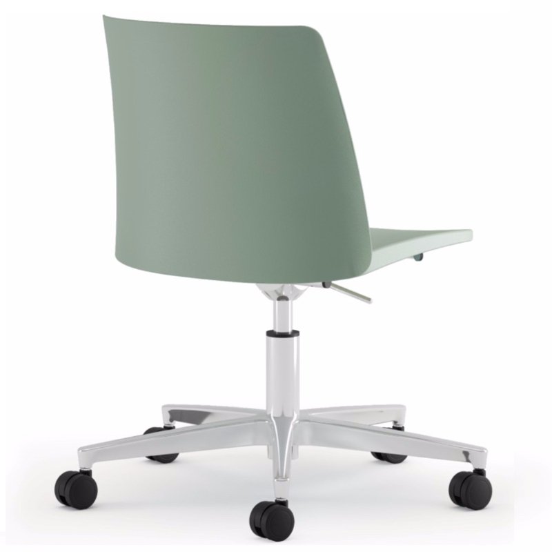 Grazie verrijdbare stoel in zacht groene kleur