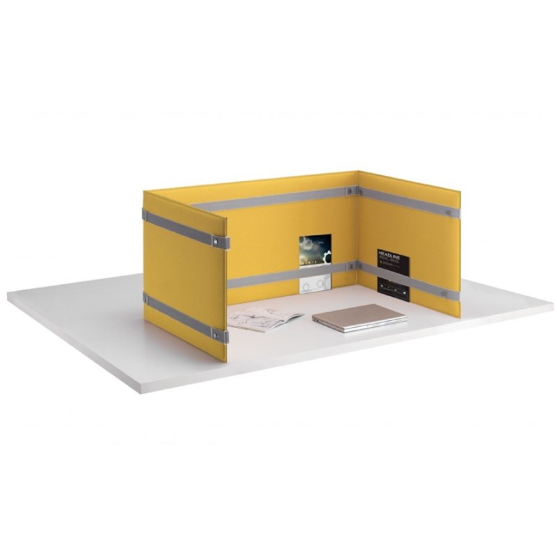 Akoestisch bureaupaneel Pli Desk