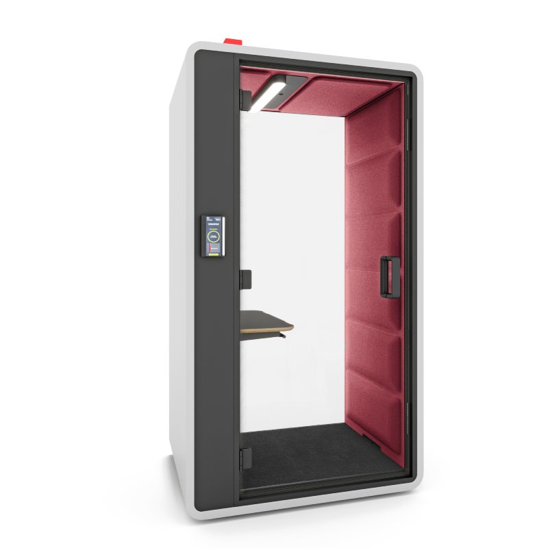 Akoestische cabine HushFree S rood