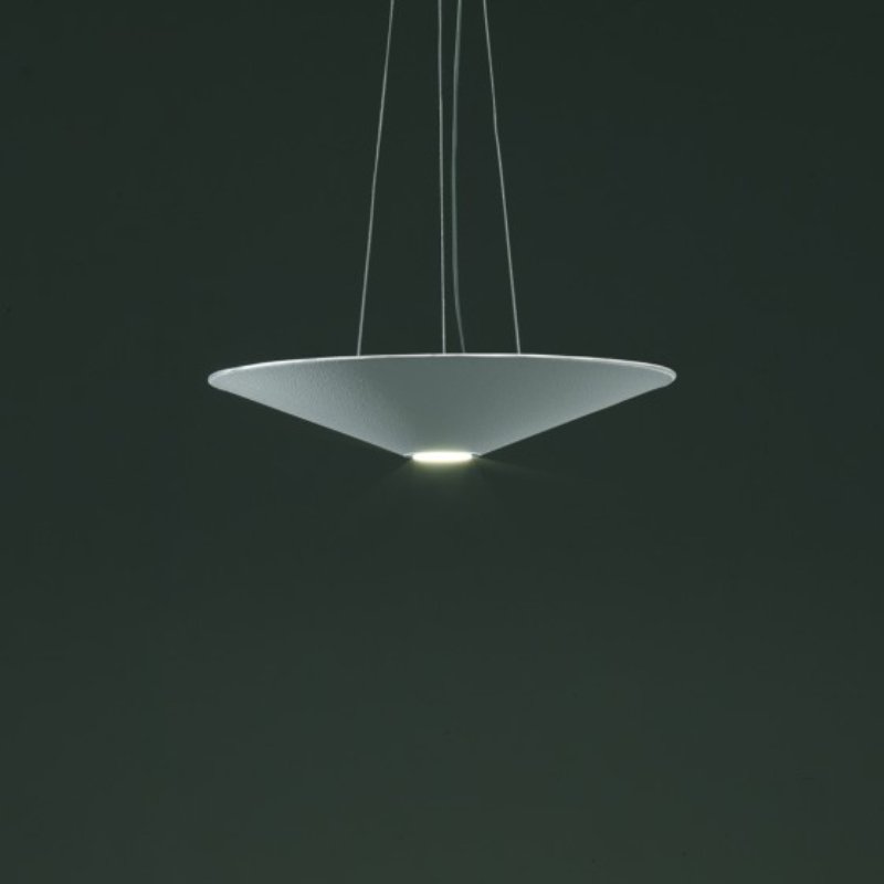 Akoestische hanglamp wit