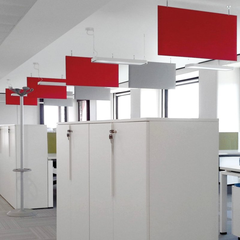 Akoestische oplossing Baffle plafond