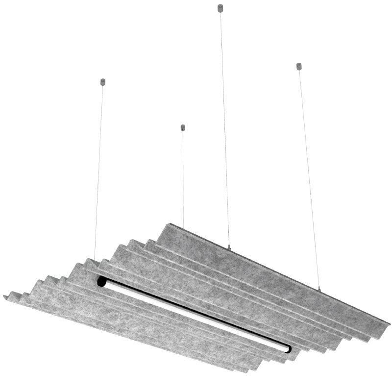 akoestische hangverlichting cracker cloud