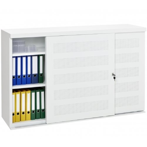 Witte kast met schuifdeuren