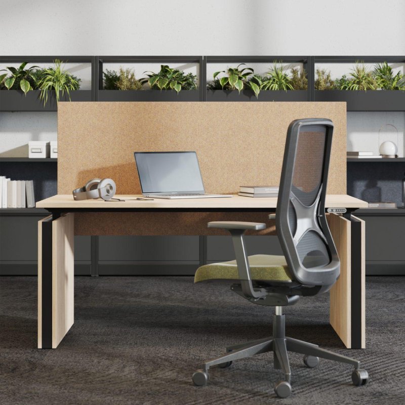 Elektrisch zit sta bureau Motion met wangen 65-130cm