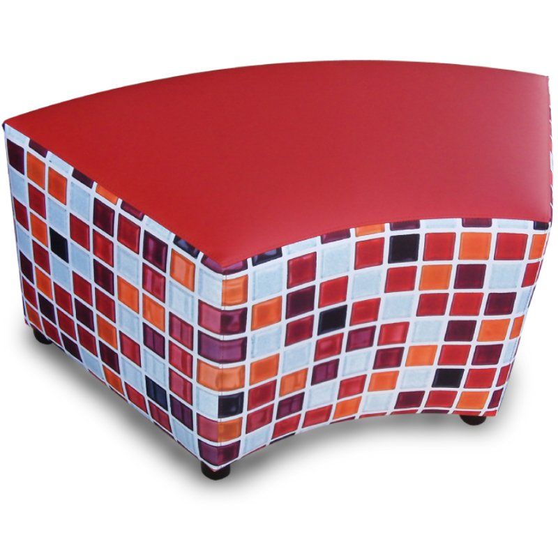 Hocker curved Mozaïek