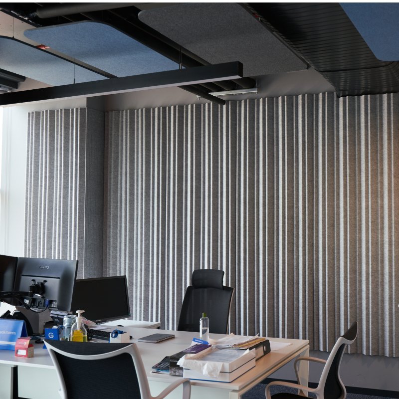 Geluidsabsorberende panelen grijs