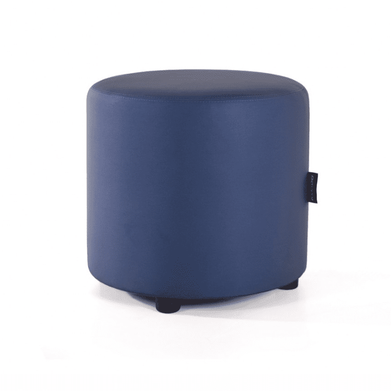Hocker rond blauw