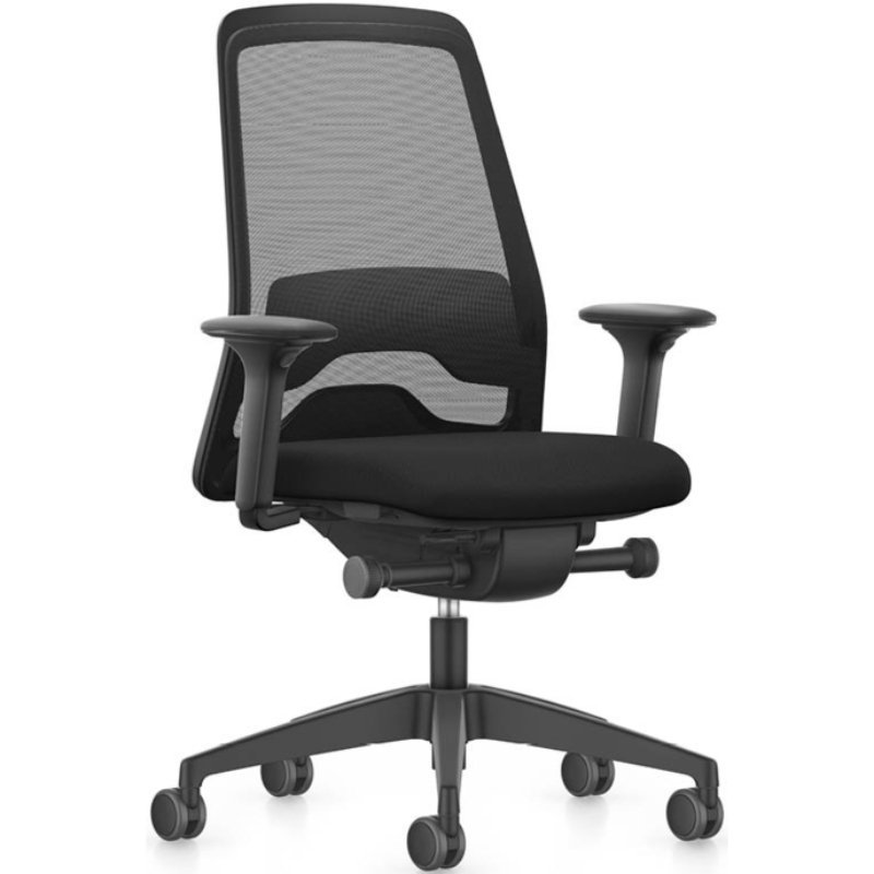 Ergonomische Bureaustoel Every EV211 zwart