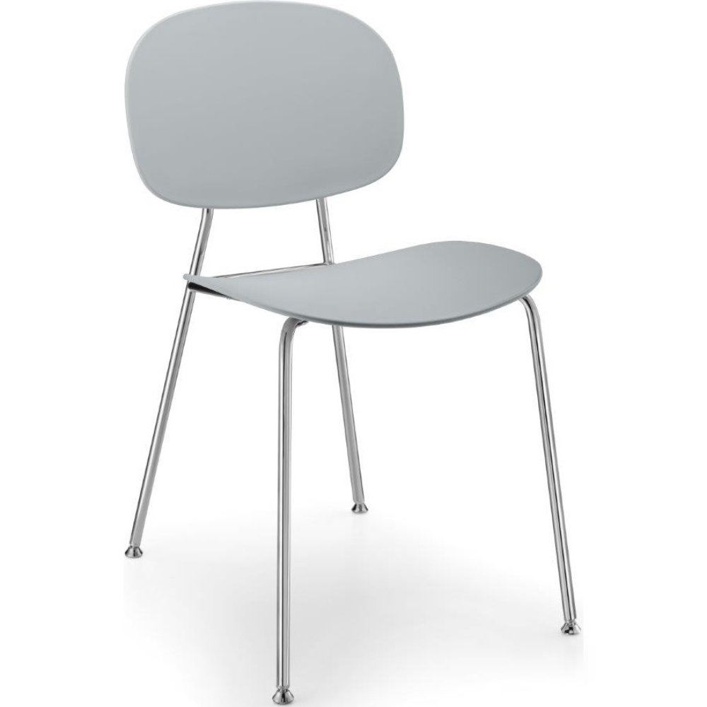 Grijze kantinestoelen