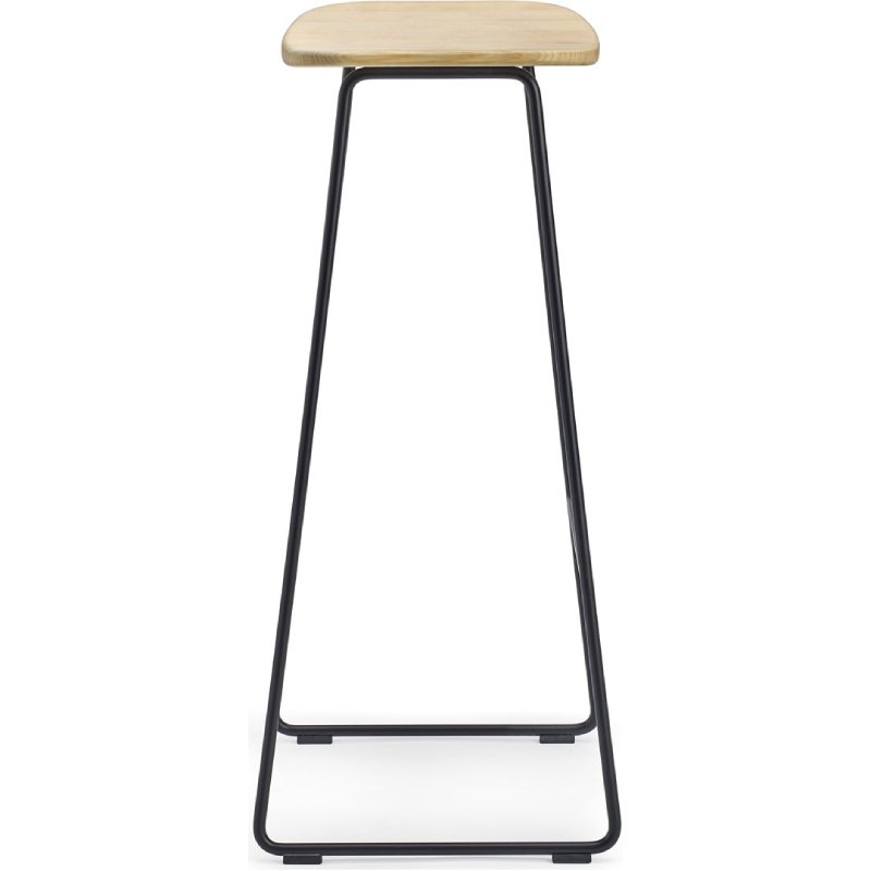 Houten kruk met sledeframe