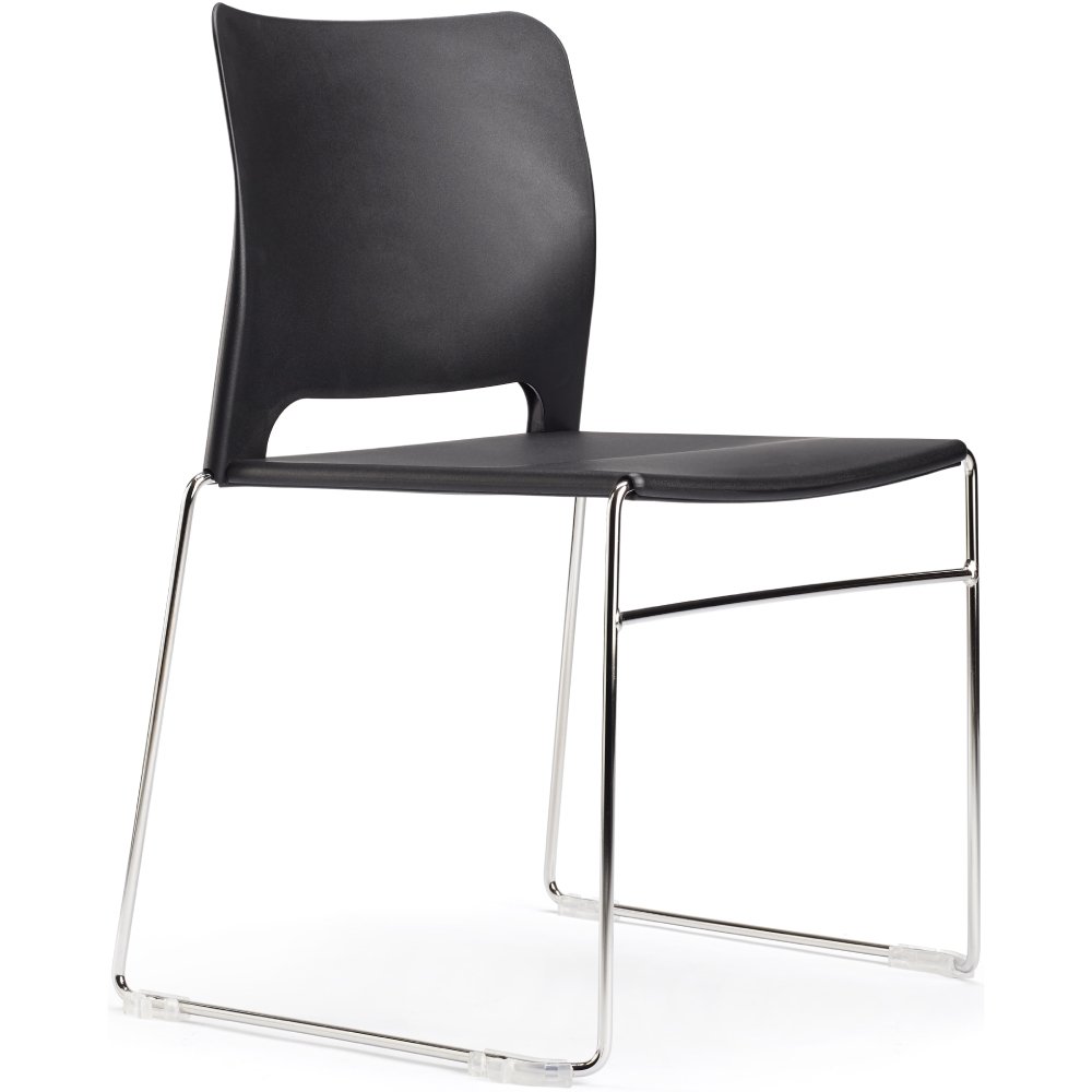 Zwarte kantinestoelen
