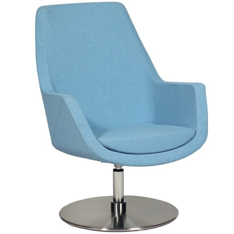 kantoorfauteuil met schotelvoet