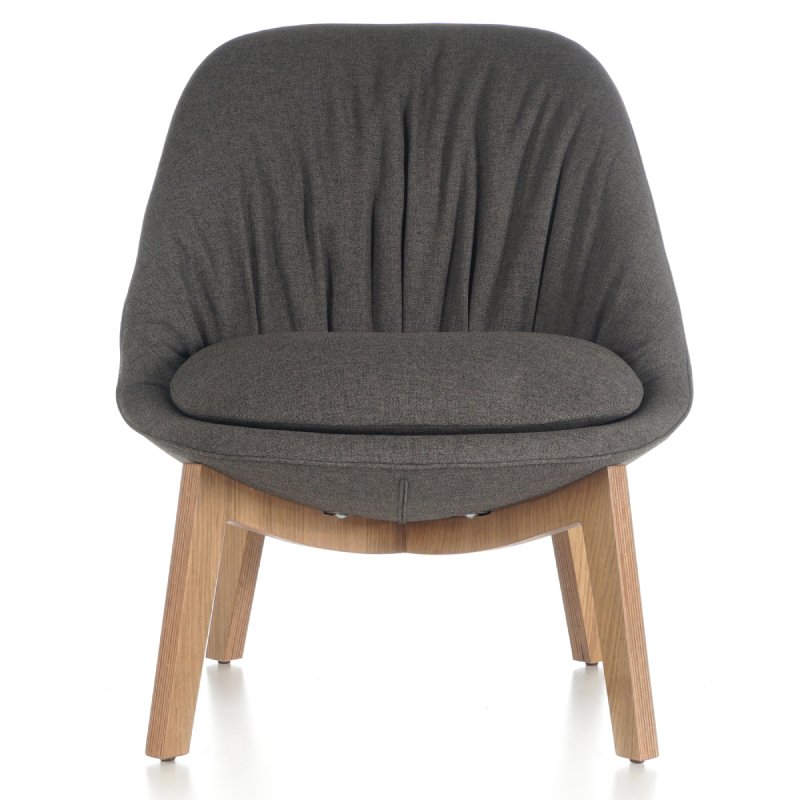 Fauteuil Mimosa met houten poten