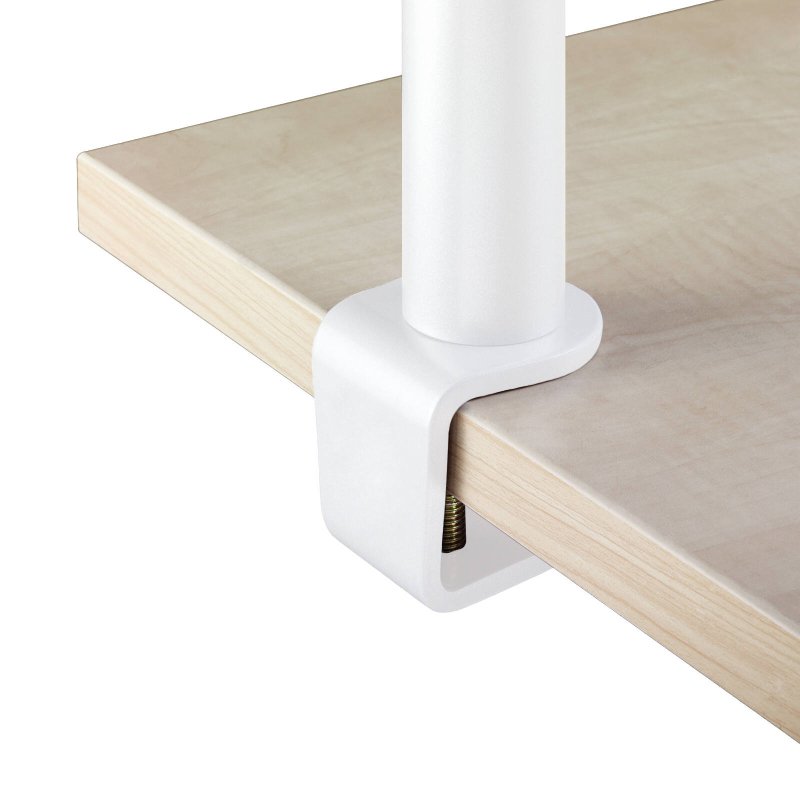 Outlet: Enkele monitorarm wit met zoom klem - Afbeelding 2