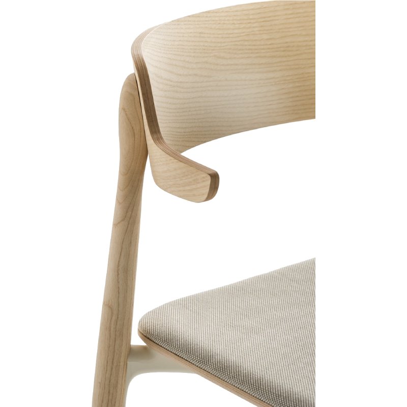 Houten stoel met armleggers Nemea