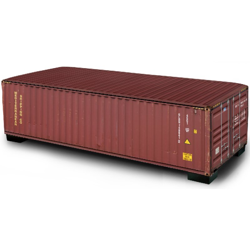 Rechthoekige hocker container