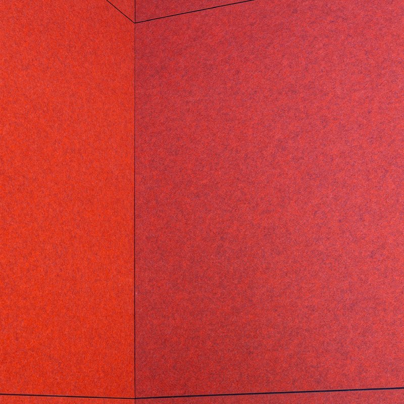 Rode wandpanelen V-plate