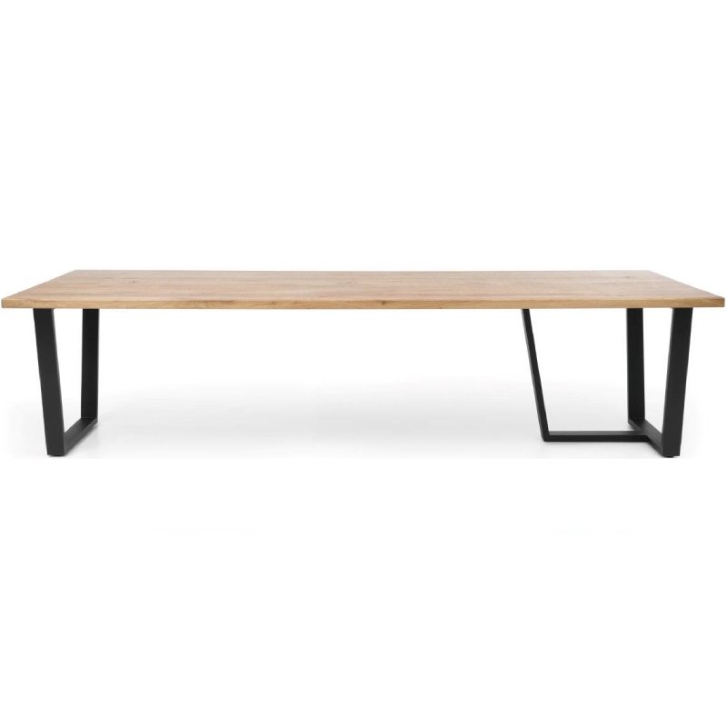 Rechthoekige houten vergadertafel