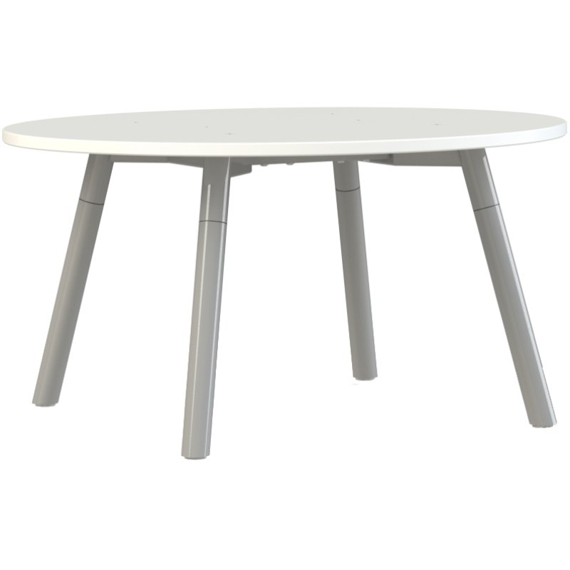 Corner kantinetafel wit