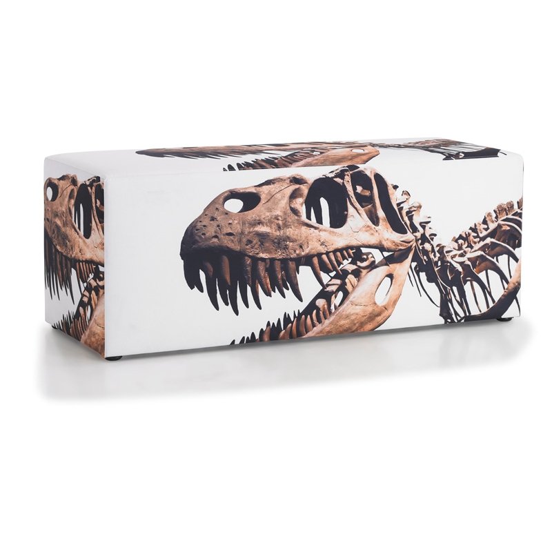 Zitbank met dino foto