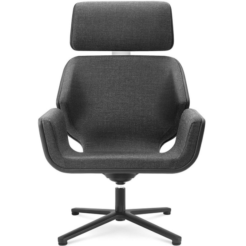 zwarte loungestoel