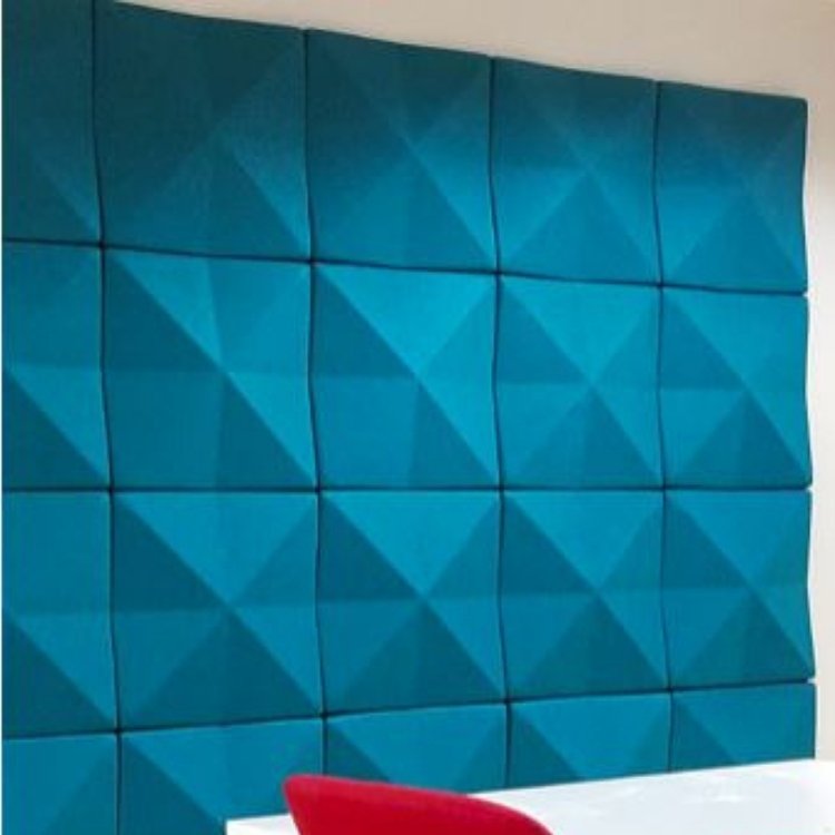 Akoestische wandpanelen blauw