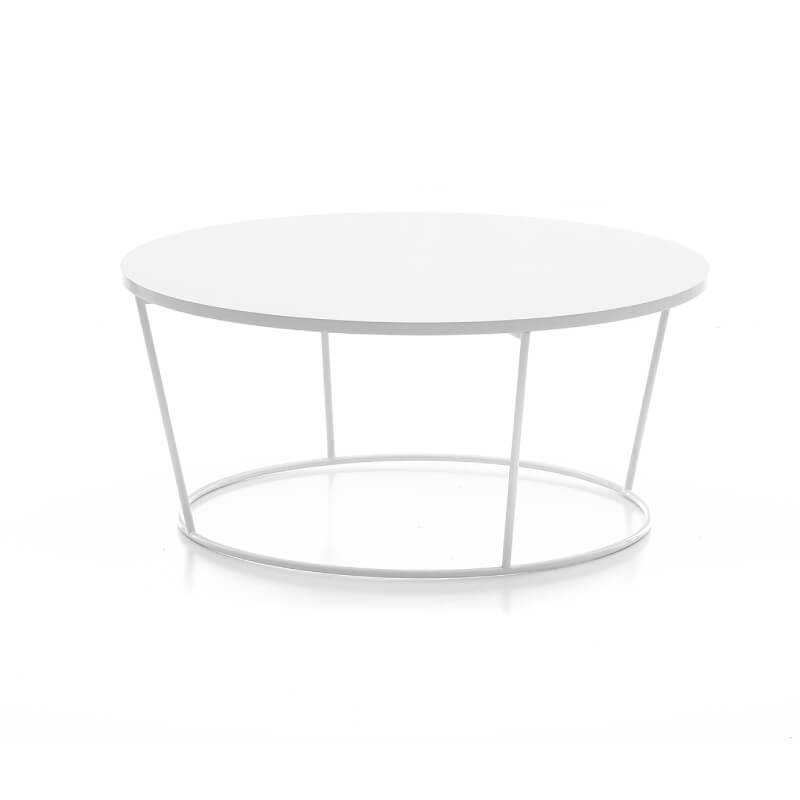Bijzettafel rond wit