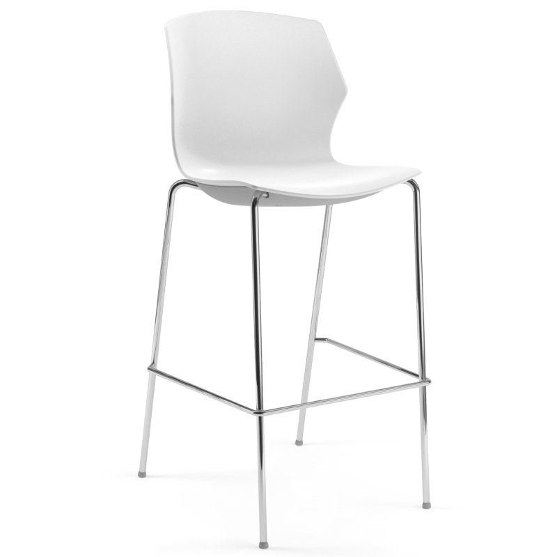 No frill barkruk met rugleuning