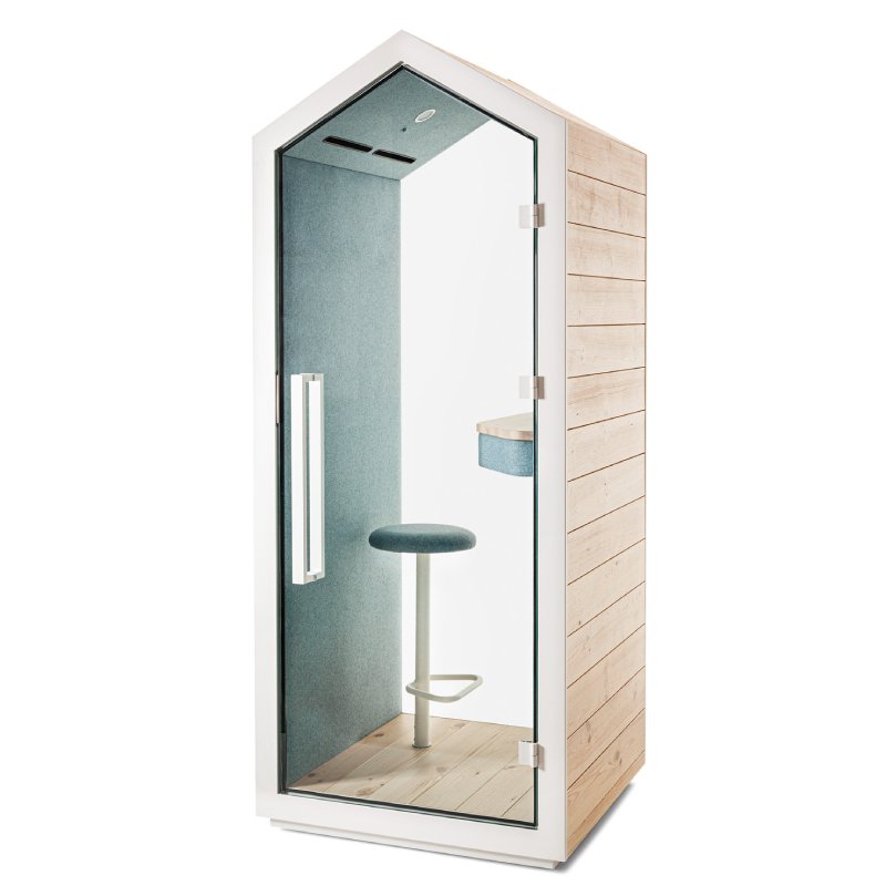 Telefooncel kantoor met hout
