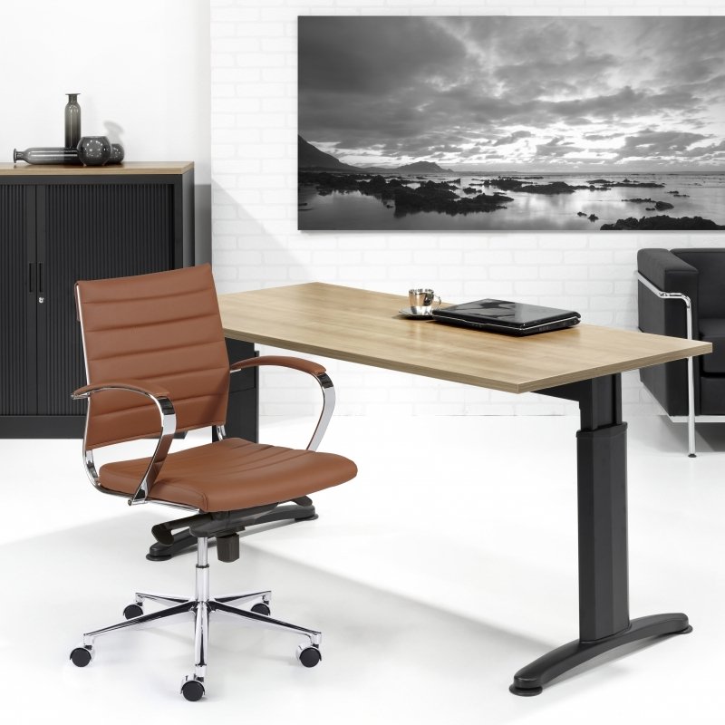 In hoogte instelbaar bureau Double-T