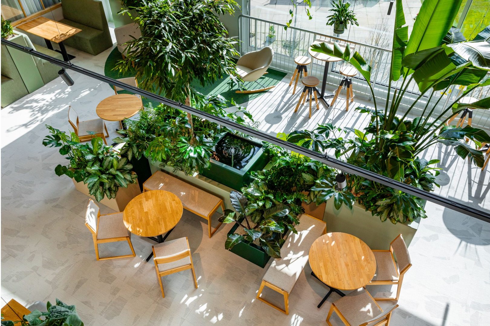 Werkomgeving met Biofilisch design
