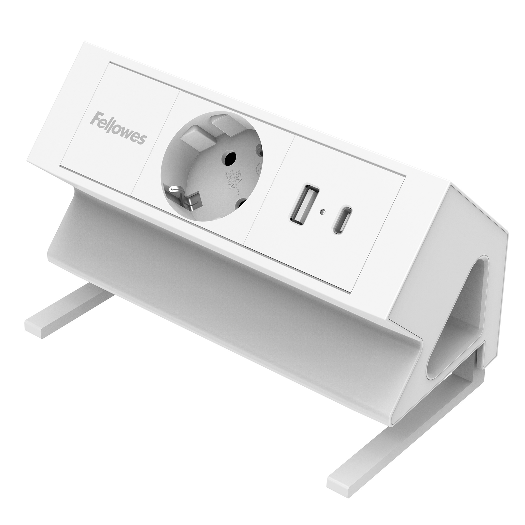 Bureaustekkerdoos Fellowes 1x stroom+ USB A/C - Afbeelding 2