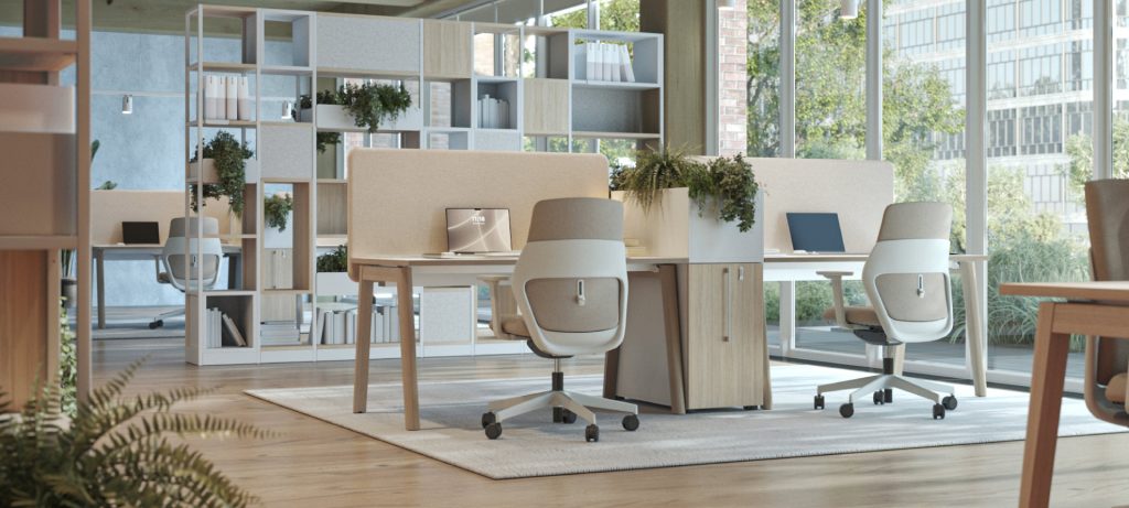 Nova Wood werkplekken
