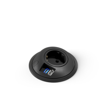 stopcontact en USB-A & USB-C snellader (25 W)