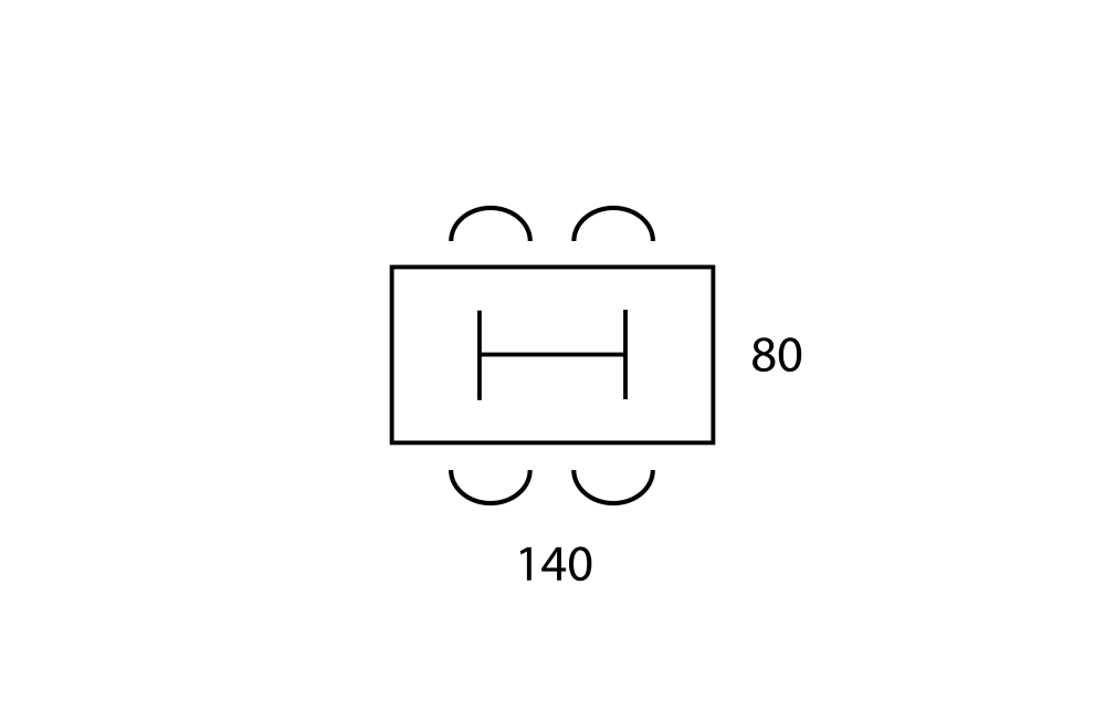 Bartafel V-leg - Afbeelding 4